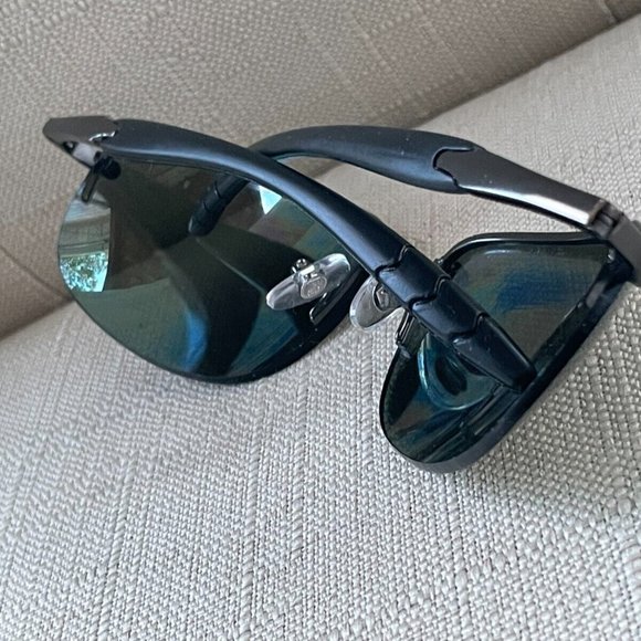 Foster Grant Men Sunglasses Half Rim Black/Gunmetal Tone Eye Wear - Picture 7 of 12